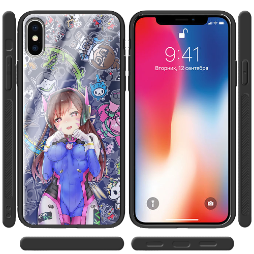 Чехол BoxFace iPhone XS Overwatch D.VA