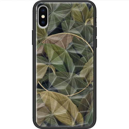 Чехол BoxFace iPhone XS Green Leaf