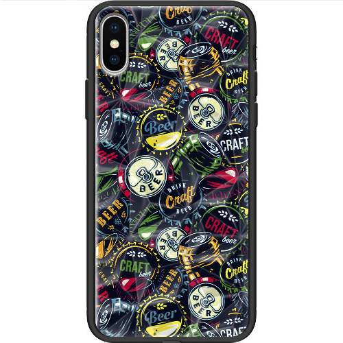 Чехол BoxFace iPhone XS Bottle Caps