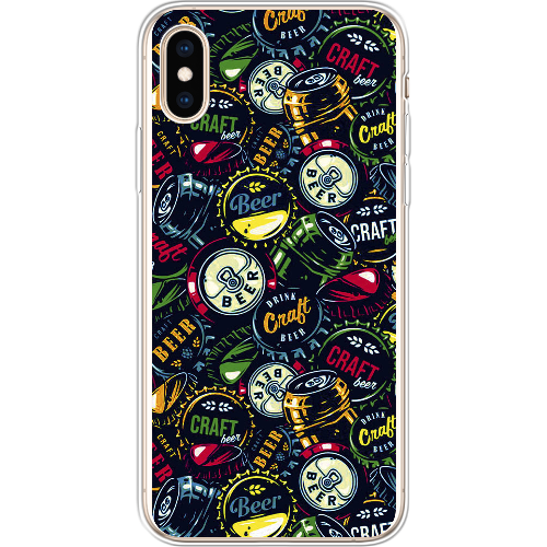 Чехол BoxFace iPhone XS Bottle Caps