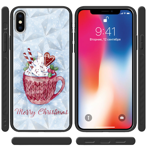 Чехол BoxFace iPhone XS Рождественское Какао