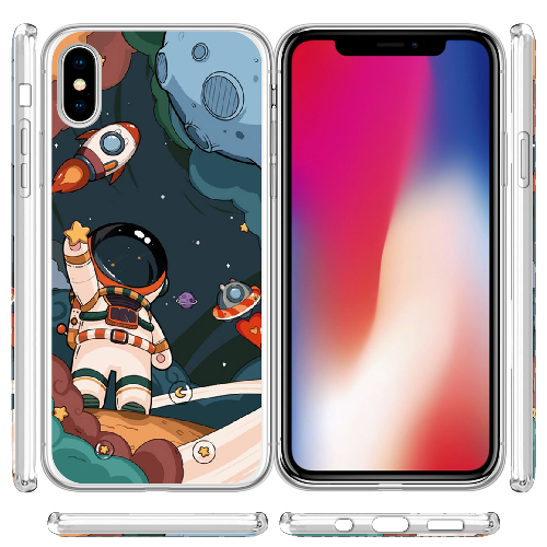 Чехол BoxFace iPhone XS Space Mission