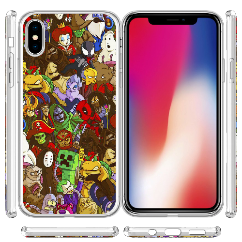 Чехол BoxFace iPhone XS Злодеи