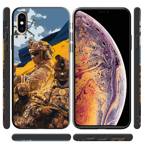 Чехол BoxFace iPhone XS Воїни ЗСУ