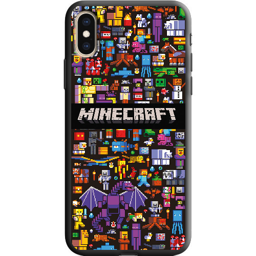 Чехол BoxFace iPhone XS Minecraft Mobbery