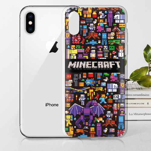 Чехол BoxFace iPhone XS Minecraft Mobbery