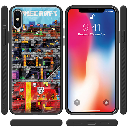 Чехол BoxFace iPhone XS Minecraft Lode Runner