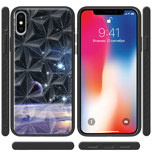 Чехол BoxFace iPhone XS Space Landscape