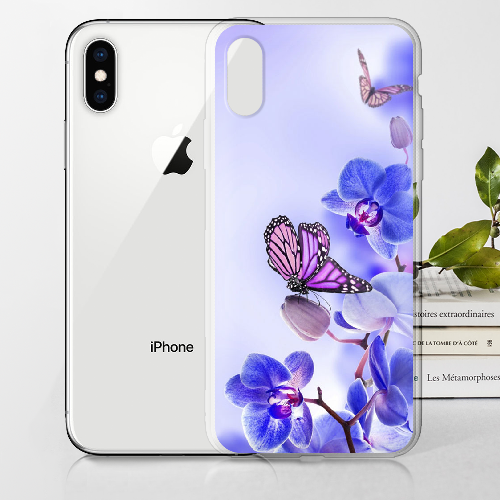 Чехол BoxFace iPhone XS Orchids and Butterflies