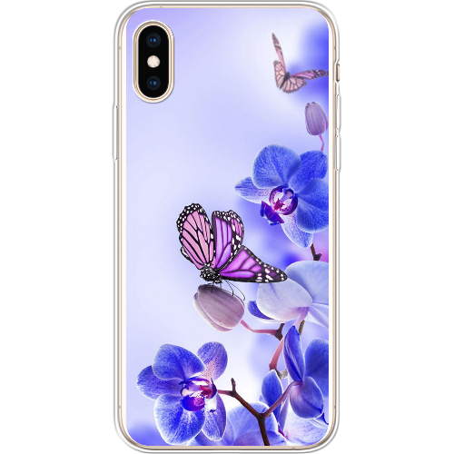 Чехол BoxFace iPhone XS Orchids and Butterflies