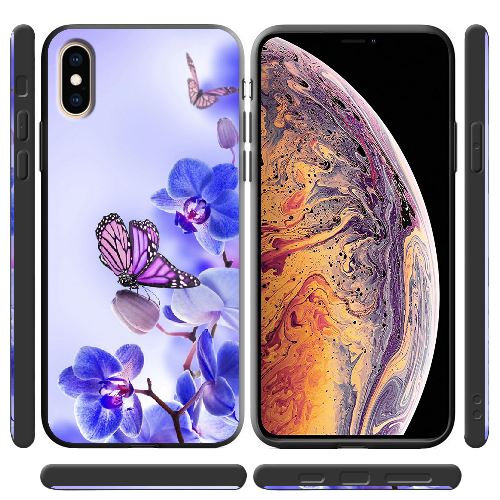 Чехол BoxFace iPhone XS Orchids and Butterflies