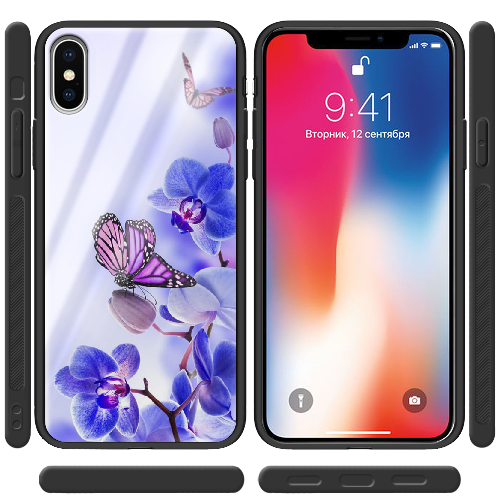 Чехол BoxFace iPhone XS Orchids and Butterflies