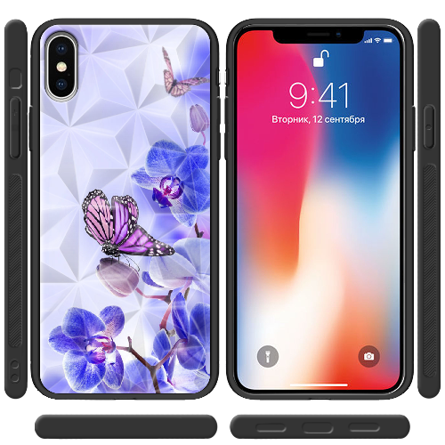 Чехол BoxFace iPhone XS Orchids and Butterflies