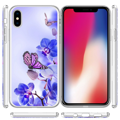 Чехол BoxFace iPhone XS Orchids and Butterflies