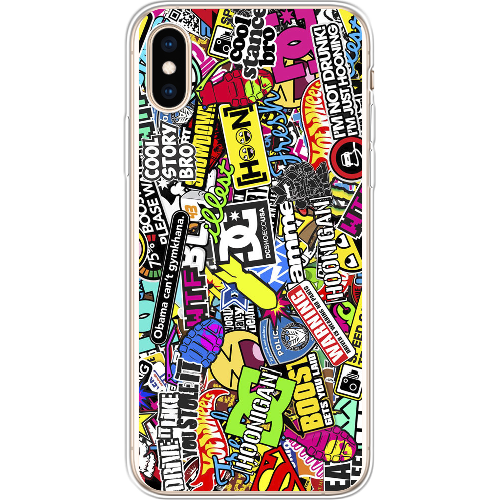 Чехол BoxFace iPhone XS Multicolored Inscriptions