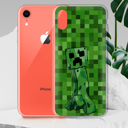 Чехол Boxface iPhone XR Minecraft Creeper