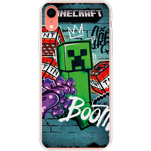 Чехол Boxface iPhone XR Minecraft Graffiti