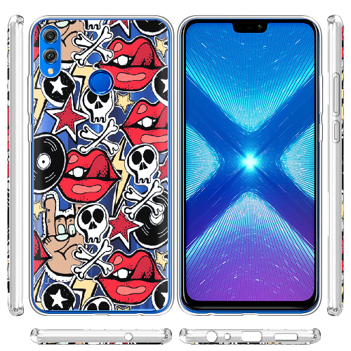 Чехол BoxFace Honor 8x Rock Graffiti