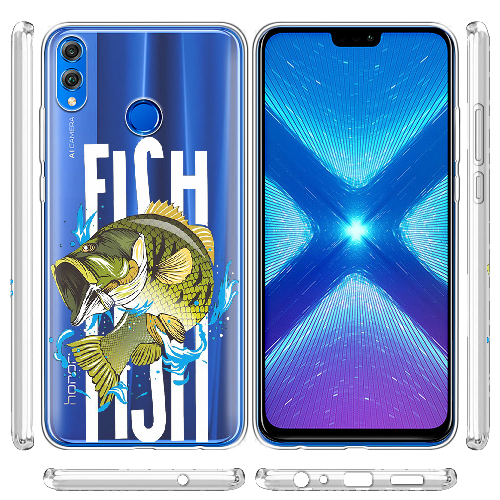 Чехол BoxFace Honor 8x Bass fish