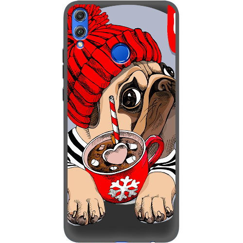 Чехол BoxFace Honor 8x Winter Puggy