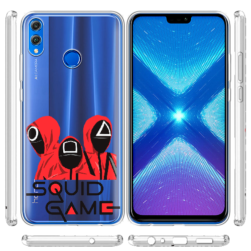 Чехол BoxFace Honor 8x siquid game люди в красном