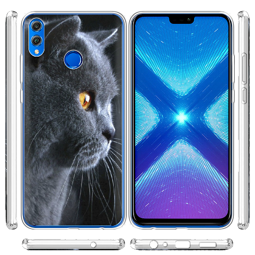 Чехол BoxFace Honor 8x English cat