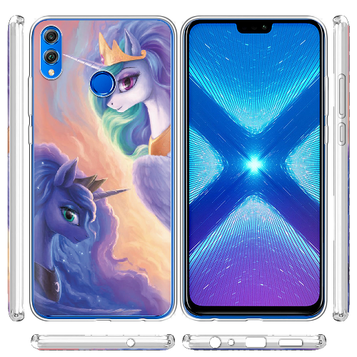 Чехол BoxFace Honor 8x My Little Pony Rarity Princess Luna