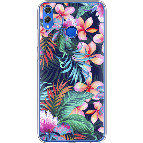 Чехол BoxFace Honor 8x flowers in the tropics