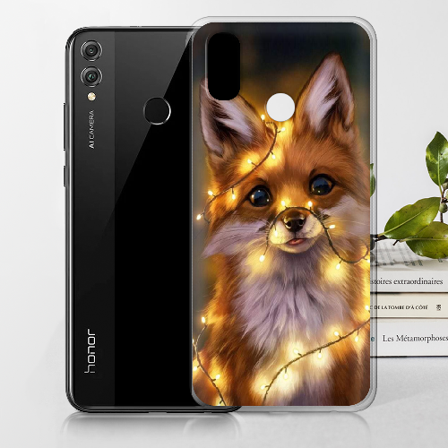 Чехол BoxFace Honor 8x Рождественская лиса