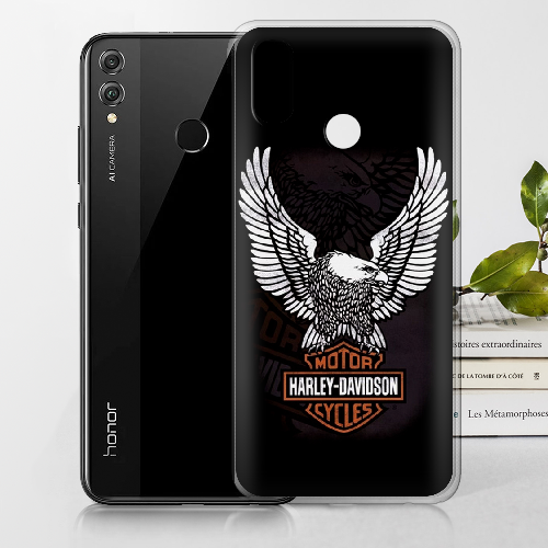 Чехол BoxFace Honor 8x Harley Davidson and eagle