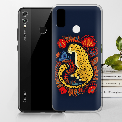 Чехол BoxFace Honor 8x Petrykivka Leopard