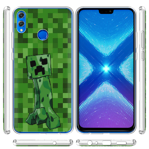 Чехол BoxFace Honor 8x Minecraft Creeper