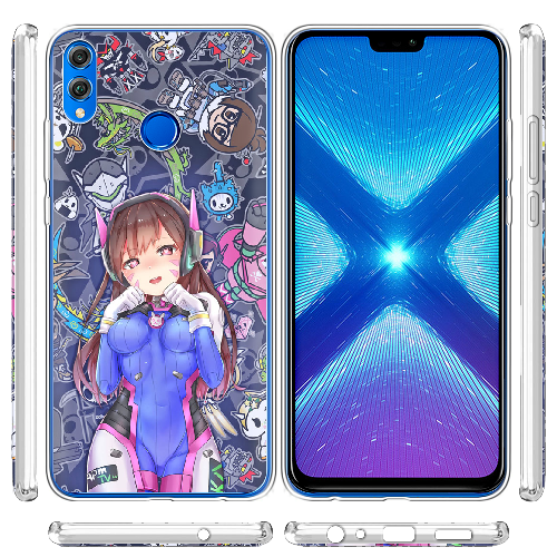 Чехол BoxFace Honor 8x Overwatch D.VA