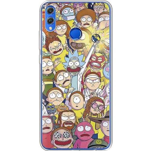 Чехол BoxFace Honor 8x Rick and Morty все герои