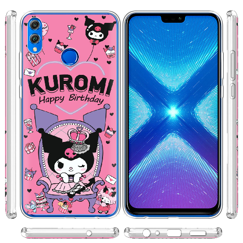 Чехол BoxFace Honor 8x День народження Kuromi