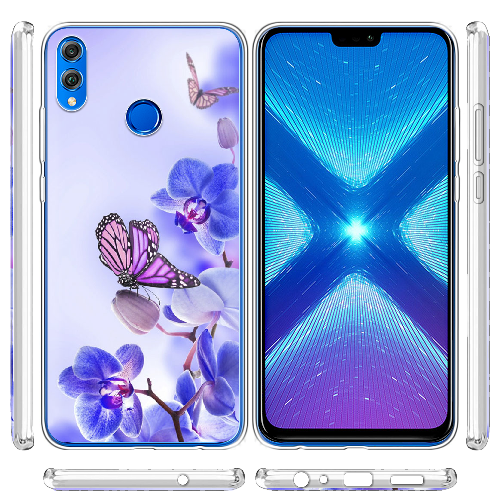 Чехол BoxFace Honor 8x Orchids and Butterflies