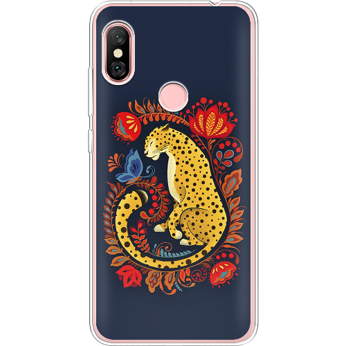 Чехол BoxFace Xiaomi Redmi Note 6 Pro Petrykivka Leopard