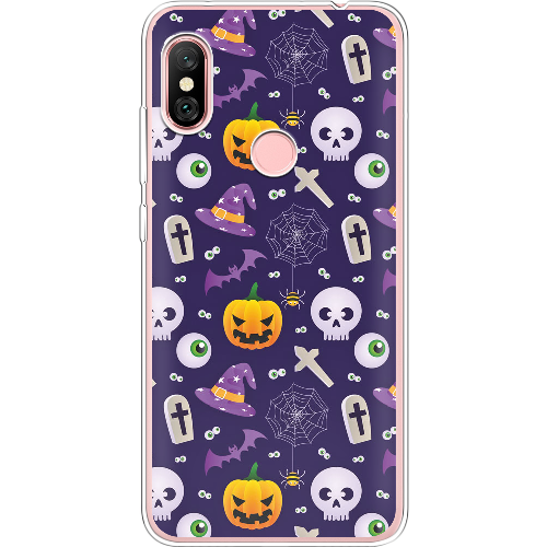 Чехол BoxFace Xiaomi Redmi Note 6 Pro Halloween Purple Mood