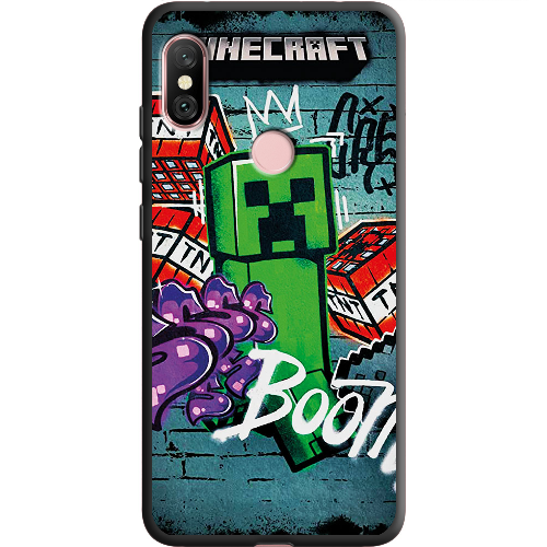 Чехол BoxFace Xiaomi Redmi Note 6 Pro Minecraft Graffiti