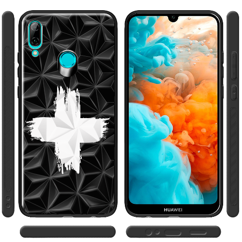 Чехол BoxFace Huawei P Smart 2019 Білий хрест ЗСУ