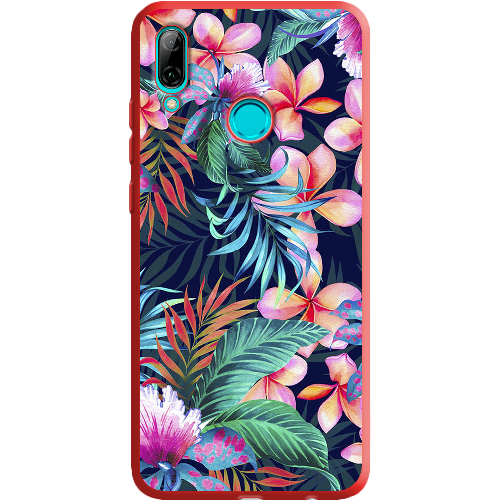 Чехол BoxFace Huawei P Smart 2019 flowers in the tropics