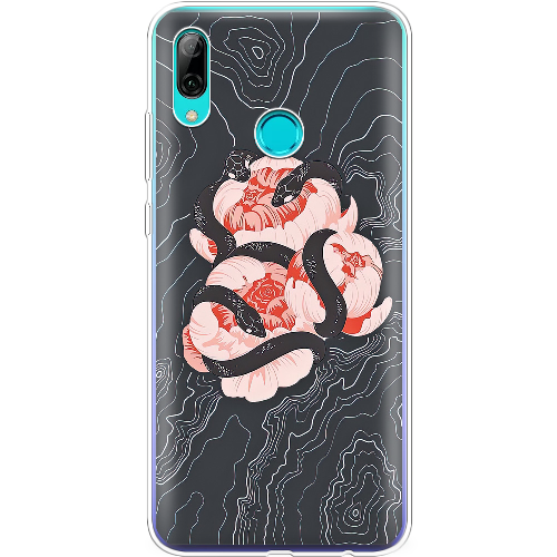 Чехол BoxFace Huawei P Smart 2019 Snake Rose