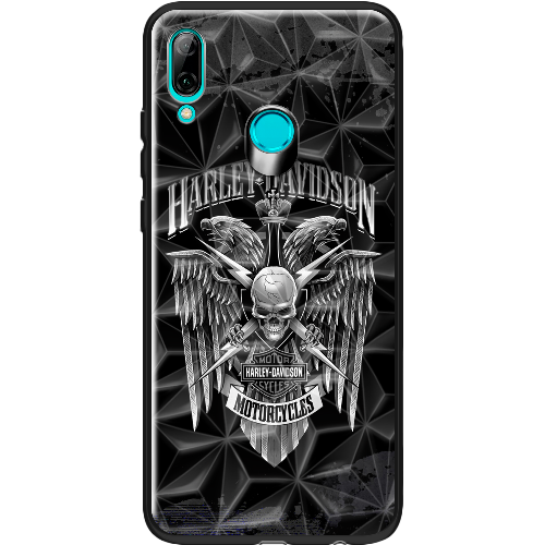 Чехол BoxFace Huawei P Smart 2019 Harley Davidson skull and eagles