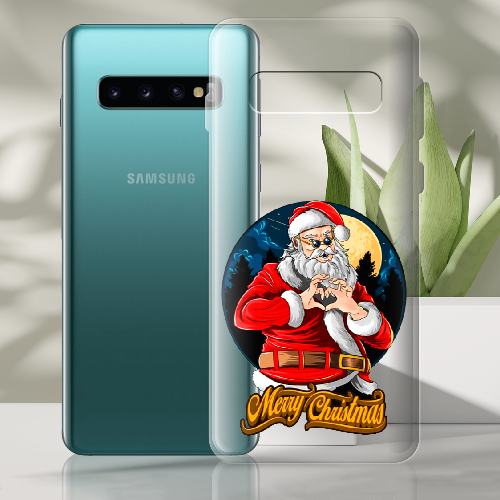 Чехол Boxface Samsung G973 Galaxy S10 Cool Santa and heart