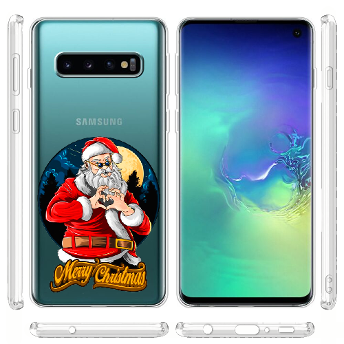 Чехол Boxface Samsung G973 Galaxy S10 Cool Santa and heart