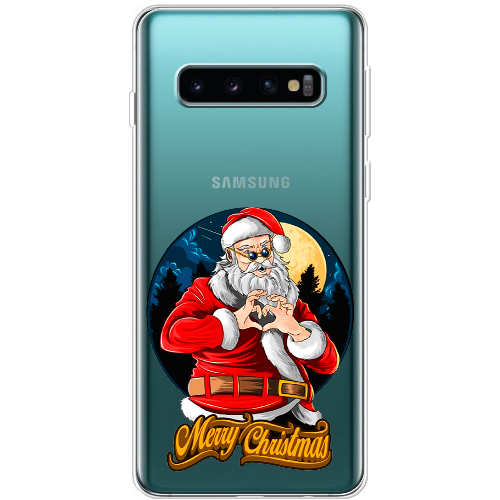 Чехол Boxface Samsung G973 Galaxy S10 Cool Santa and heart