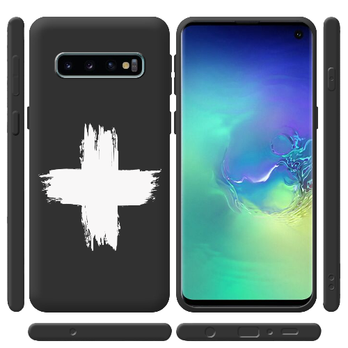 Чехол Boxface Samsung G973 Galaxy S10 Білий хрест ЗСУ