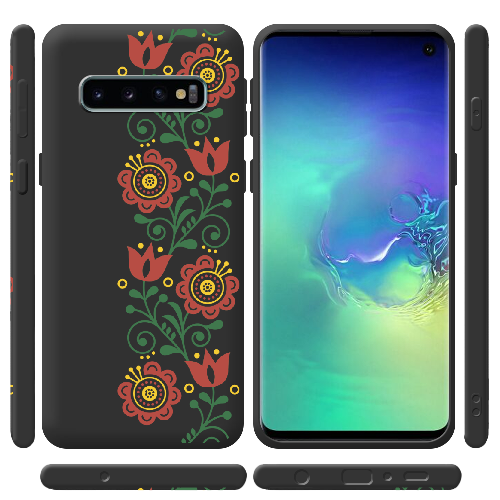 Чехол Boxface Samsung G973 Galaxy S10 Ethno Flower