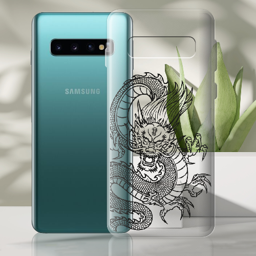 Чехол Boxface Samsung G973 Galaxy S10 Китайский Дракон