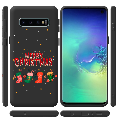 Чехол Boxface Samsung G973 Galaxy S10 Рождественские Носки